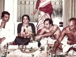  शादी में हेमा मालिनी ने पहनी माला, धर्मेंद्र के साथ बैठी  थ्रोबैक तस्वीर देखें
