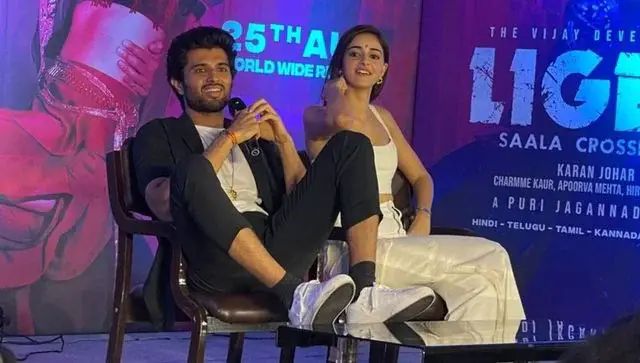 Vijay Deverakonda trolled for putting his feet up on the table in front of a journalist
